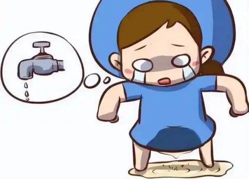 产后漏尿示意图